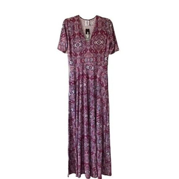 Agnes & Dora The Austen Dress Paisley Maxi Medium Tall NWT - Picture 3 of 9